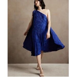 Banana Republic One-Shoulder Blue Dress